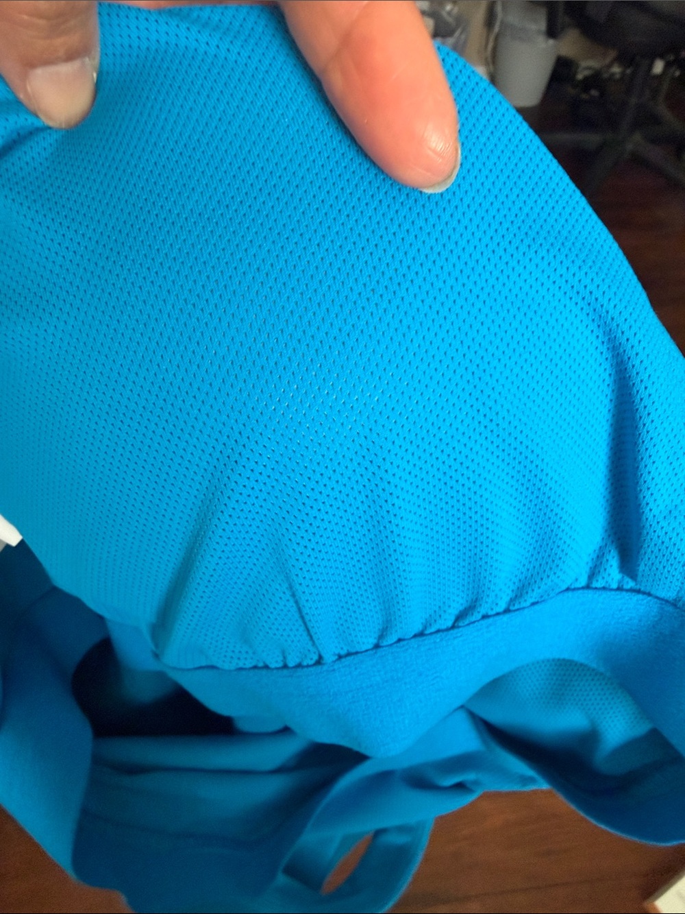 Bright Blue Ribbed Romper - Picture 4 of 6